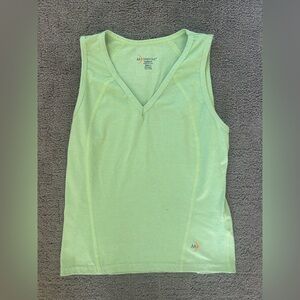 Moonstone Lime Green V-Neck Tank Top